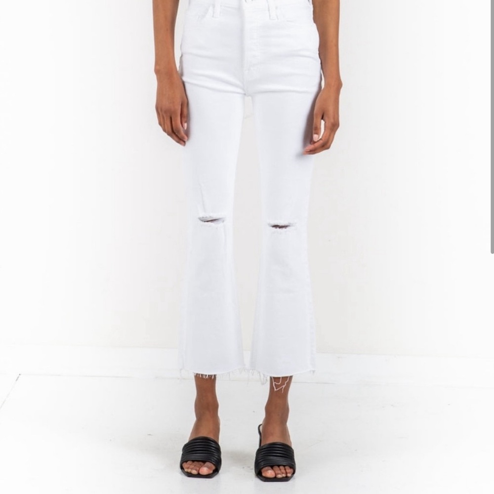 MOTHER denim, button fly, ankle length, perfect amount of stretch. Size 26